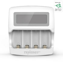 Tenergy Premium Smart Fast Charger with LCD for Arlo Certified Tenergy 3.7V RCR123A Li-ion Rechargeable Batteries ONLY