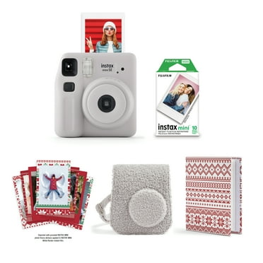 Fujifim Instax Mini SE Instant Camera Nordic Holiday Bundle 2024, Gray
