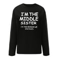 thumbnail image 4 of Sudadera de gran tamaño con estampado de letras y texto divertido para mujer, cuello redondo, manga larga, suelta, blusa individual Pompotops  gfhjh18823, 4 of 5