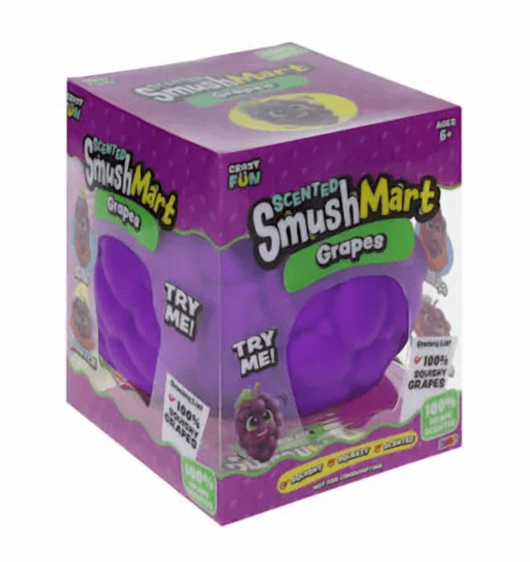 SmushMart Jumbo Squishy Grape-Slow-Rising Squishy Figure, Bread - Stress Relief Squeeze Ball