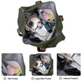 thumbnail image 5 of DAKIMOE Weekender Bags for Women, Travel Bag Carry on Gym Bag, Travel Duffle Bag with Wet Dry Pocket/Front Phone Pocket/Trolley Sleeve Pocket, Olive Green, 5 of 9
