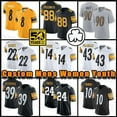 thumbnail image 2 of NFL_Jersey Pittsburgh''Steelers''Football Jersey Kenny Pickett Najee Harris T.J. Watt George Pickens Minkah Fitzpatrick Pat Freiermuth Joey Porter Jr. Patrick Peterson Boswell, 2 of 7