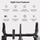 thumbnail image 2 of Luces LED para bicicleta, luz delantera recargable, resistente al agua, carga USB-C 6, 2 of 8