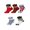 Multicolor-A, variant on COOPLUS Mens Christmas Plush Fleece Socks with Non-Slip Grips Warm Cozy Winter Socks 5 Pairs