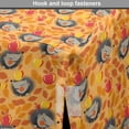 thumbnail image 4 of Hedgehog Dog Crate Cover, Happy Hedgehog Characters and Apples in Autumn Forest Covered with Leaves, Easy to Use Pet Kennel Cover for Dogs, 35" x 23" x 27", Orange Coral Taupe, by Ambesonne, 4 of 6
