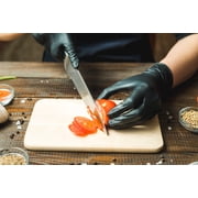 6 Mil Black Nitrile Gloves, 100 Count, Powder-Free, Latex-Free, Food Safe
