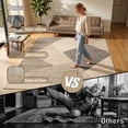 thumbnail image 2 of Pentantan 9'x12' Area Rugs for Living Room, Machine Washable Modern Geometric Neutral Rug, Non Slip Low Pile Waterproof Indoor Carpet for Bedroom Dining Room Office, Easy to Clean, Brown, 2 of 7