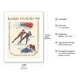 thumbnail image 2 of Lake Placid - 1978 World Championships - World Sprint & Bobsledding - Vintage Travel Poster by Arti Torrance c.1978 - Bamboo Fine Art 290gsm Paper (Unframed) 17x22in, 2 of 4