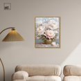 thumbnail image 3 of Tender Pink Swirl Canvas Elegant Florals by Art Remedy, Gold Frame, 24" x 30", 3 of 7