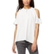 thumbnail image 1 of Rachel Roy ROY VANESSA blusa con hombros descubiertos para mujer, blanca, pequeña, 1 of 1