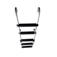 thumbnail image 1 of Pactrade Marine Pontoon Boat Removable Folding Ladder 5 Step Anodized Aluminum Tubing 300lbs, 1 of 4