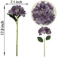 thumbnail image 2 of Flores artificiales de hortensia tu un morada 6 piezas, 2 of 5