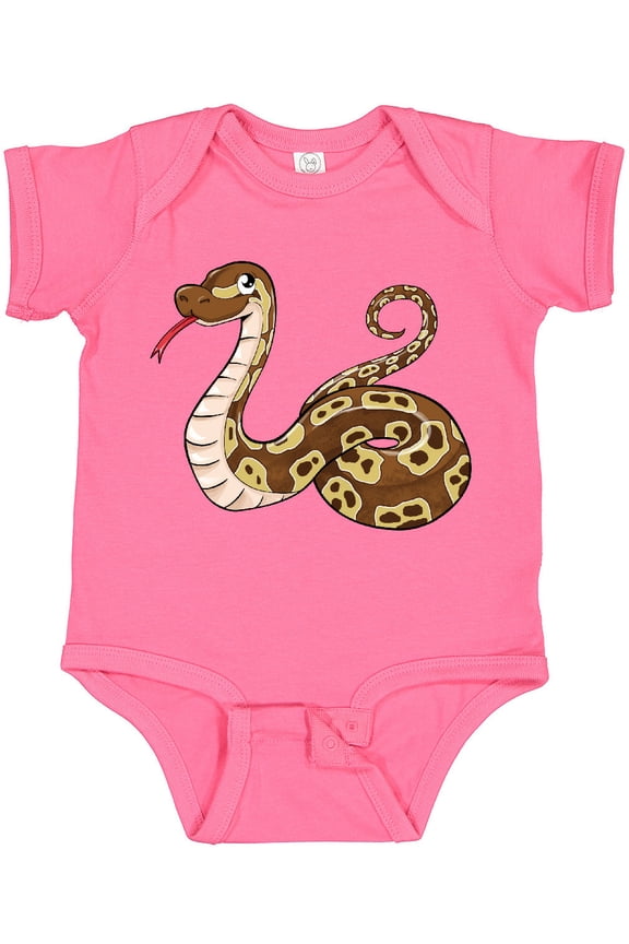 Cute and Cuddly Ball Python Snake Boys or Girls Baby Bodysuit