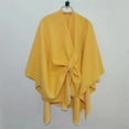 thumbnail image 3 of Wraps Womens Large Front Poncho Sweater Wrap Topper Knitted Elegant Shawls Cape For Fall Winter Wraps, 3 of 3