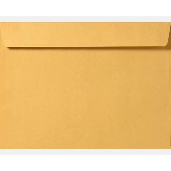 Limited Papers (TM) Booklet Envelopes, Brown Kraft, Gummed Seal, 28 Pound, Heavyweight, for Mailing and More. (500, 10 x 15)
