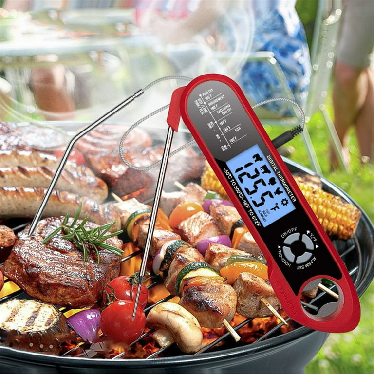 ThermoPro Tp510w Waterproof Digital Candy Thermometer with Pot Clip, 8 inch Long Probe Instant Read Food Cooking Meat Thermometer for Grilling Smoker