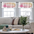 thumbnail image 5 of LALILO Kitchen Curtain Valance Sand Sunrise Sahara Desert Rod Pocket Window Curtain 52"x 18" Set of 2, 5 of 7