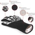 thumbnail image 2 of 1 par de guantes BBQ resistentes a altas temperaturas - negro - 13 (33CM) Ofspeizc LHH-0388, 2 of 5
