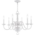 thumbnail image 2 of 6 Light White Chandelier with Steel base material, 2 of 5
