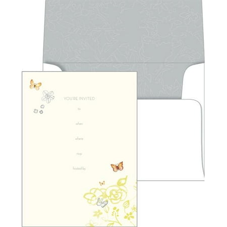 Gartner Studios Butterfly Invitations 10 Count Walmart Com