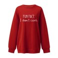 thumbnail image 4 of Hauts à Manches Longues pour Femmes Mode Femme Col Rond T-Shirt Manches Longues Automne Imprimé Noël Blouse Ample Chandail en Molleton, 4 of 4