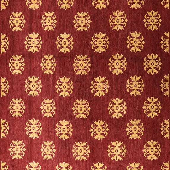 Ahgly Company Indoor Square Oriental Brown Industrial Area Rugs, 8' Square