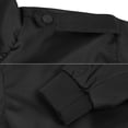 thumbnail image 4 of Men's Athletic Lightweight Water Resistant Slim Fit Racer Jacket (Black, L), 4 of 4