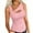 Pink, variant on Women's Form-Fitting Sleeveless Tank Top with V-Neckline, Strapless Design, and Diagonal Cutout Detail Going Out Fashion