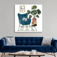 thumbnail image 3 of Great BIG Canvas Botanical Watercolor Painting Contemporary Bohemian, 3 of 7