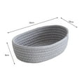 thumbnail image 4 of Yeetufb Warehouse King Bed Frame With Storage Small Woven Baskets Empty Tiny Storage Baskets Mini Cotton Rope Baskets Oval Decorative Hampers Net For Stuffed Animals Corner Large, 4 of 5
