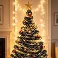 thumbnail image 6 of DIY Wall Mounted Christmas Trees with LED Light, Space-Saving Christmas Decor Ideas, Kids Toys Wall Hanging Christmas Tree for Small Space Home Hioliday Decoration., 6 of 7