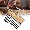 thumbnail image 5 of Wood Carving Chisel Set Polished Comfortable Hand Feel Practical Portable Hand Carving Chisel Kit 12Pcs, 5 of 5