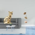 thumbnail image 2 of Estatua de hoja de gato, figura decorativa, escultura animal, arte, artesanía, adorno para chimenea, mesa, fiesta, hogar, nórdico, creativo, abstracto, 2 of 8