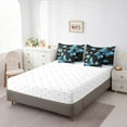 thumbnail image 4 of YST 7Pcs Butterfly Bedding Set with Sheets, Floral Comforter Set for Kids, Full, 4 of 5