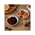 thumbnail image 4 of Japanese Style Ceramic Dessert Sauce Dish Tableware Creative Cute Cartoon Lucky Cat Pattern Water Drop Shape Fruit Sushi Plates C 2x10cm, 4 of 5