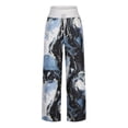 thumbnail image 4 of Womens Wide Leg Pants Womens Spring/Summer High Waist Pants Printed Fashion Flower Print Waist Wide Leg Pants High Waist Pants for Women High Waist Pants Women, 4 of 10