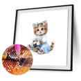 thumbnail image 2 of Cuadros Decorativos Pintura de diamante 5D DIY para decoración del hogar bordado de Likrtyny gato de dibujos animados mosaico artesanal para colgar en la pared 35x35cm, 2 of 5