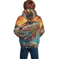 thumbnail image 2 of Hoodies for Boys Girls Sweashirts Youth Teen Hoodie, Bearded Dragon Lizards Retro, 2 of 6