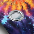 thumbnail image 3 of Juego de 4 cortinas de ducha con efecto tie-dye, diseño bohemio de arcoíris y colorido con 12 ganchos, juego de alfombrillas de baño, decoración de baño de tela resistente e impermeable, 72 x 72, 3 of 4