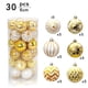 thumbnail image 5 of Adornos de caramelos navideños - 30 piezas de adornos colgantes con purpurina dorada para árbol, casa y fiesta • Tarros de plástico de 6x6 cm, 5 of 9