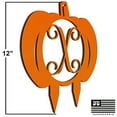 thumbnail image 3 of JASS GRAPHIX Initial X Monogrammed Aluminum Pumpkin Sign for Lawn décor, 3 of 5