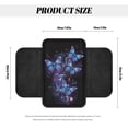 thumbnail image 7 of Yuyamidu Bling Butterfly Car Center Console Cover with Side Pockets Non-Slip Car Arm Rest Cover Pad Soft Auto Armrest Cover Vehicle Interior Accessory Fit for Most Vehicles, 7 of 7