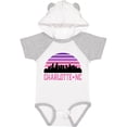 thumbnail image 3 of Inktastic Charlotte North Carolina Gifts Skyline Girls Baby Bodysuit, 3 of 5