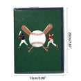 thumbnail image 2 of Baseball Card Retirement Fathers Day Birthday Card with Envelope Greeting Card for Men Women Dad Husband, 2 of 8