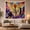 Basketball City, variant on Basketball Slam Dunk Scene with Neon Paint Bursts, Dramatic Abstract Style for Basketball Fans, Sports Wall Art, Birthday Gift, Tapestry Wall Hanging for Gaming Room and Dorm