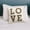 A, variant on Embroidered Throw Pillow Cover - 17.71 x 17.71 Inch Decorative White Pillow Case with Words, Boho Farmhouse Style for Couch Sofa Bed Living Room (1pc)