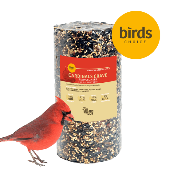 Birds Choice Cardinals Crave Seed Cylinder - Small