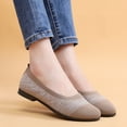 thumbnail image 6 of CPNG Women Walking Shoes Pointed Toe Lightweight Soft Slip On Mesh Flat Shoes Woven Orthopedic Soft Arch Support Breathable Work Office Sneakers, 6 of 8
