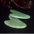 thumbnail image 2 of Gua sha Board Natural Jade Gua Sha raspado herramientas de masaje, piedra Guasha Board para el cuidado de la cara y el cuerpo, acupuntura SPA, 2 of 5