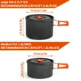 thumbnail image 5 of Gutsdoor Camping Cookware Set Camping Pots Camping Gear Campfire Utensils Non-Stick Cooking Equipment Lightweight Stackable Pot Pan Bowls with Storage Bag for Outdoor Hiking, 5 of 7